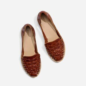 Nisolo Huarache Sandal, Brandy, Size 8